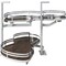 Hardware Resources 15" Polished Chrome and Walnut Blind Corner Swingout for Openings on the Left of the Blind BCSO215PCWD-LH - alternate 1